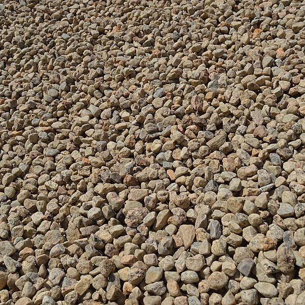 ¾" Natural Stone at the Mulch N' More yard in Exeter, Rhode Island