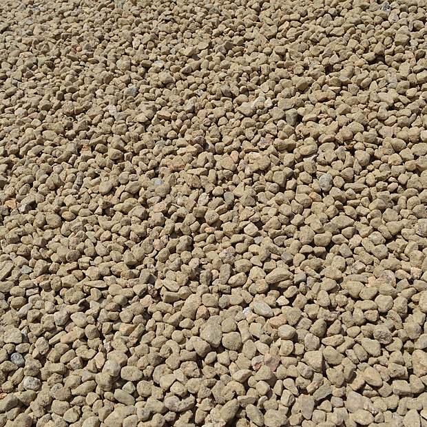⅜" Natural Stone at the Mulch N' More yard in Exeter, Rhode Island