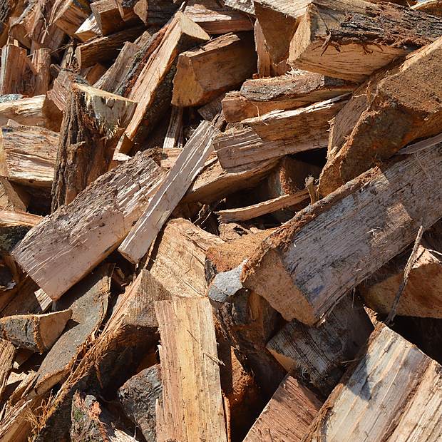 Cord Wood at the Mulch N' More yard in Exeter, Rhode Island